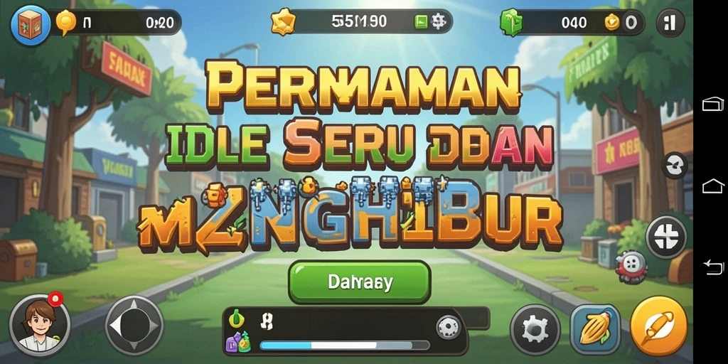 Screenshot utama gameplay 55RP yang menampilkan aksi permainan Idle.