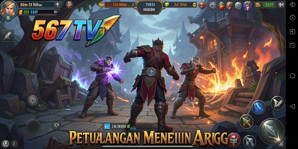 Tampilan gameplay 567TV yang menegangkan dan mendebarkan.