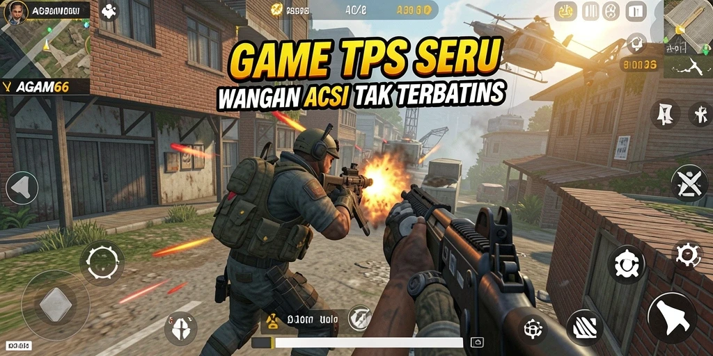 Screenshot AGAM66 menampilkan aksi mendebarkan di medan tempur TPS.