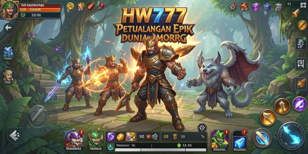 Tampilan gameplay HW777 yang menakjubkan dalam dunia MMORPG.
