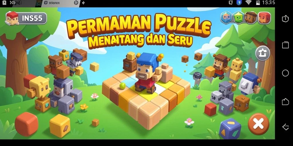Tampilan gameplay <strong>INS55</strong> dengan tantangan puzzle yang seru.