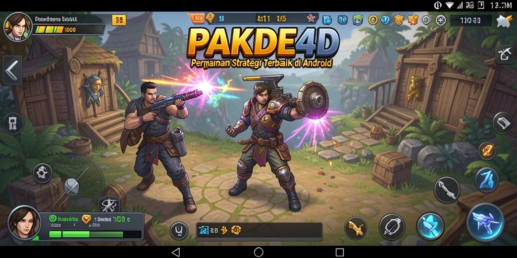 Tangkapan layar menunjukkan aksi seru dalam gameplay PAKDE4D.